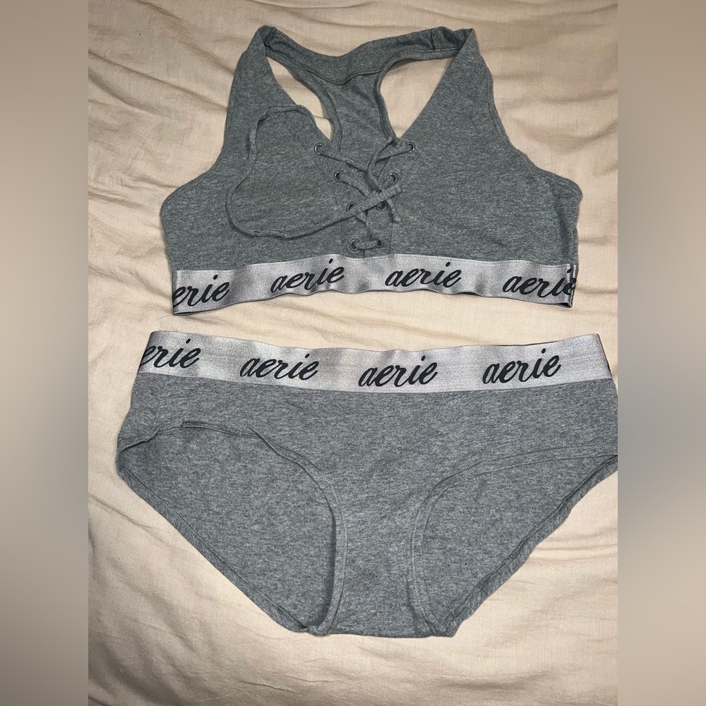 Aerie bralette and panty set XL